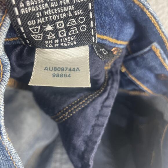 7 For All Mankind Jeans Womens 27 Blue Skinny Distressed Ankle Stretch Denim - Picture 14 of 15